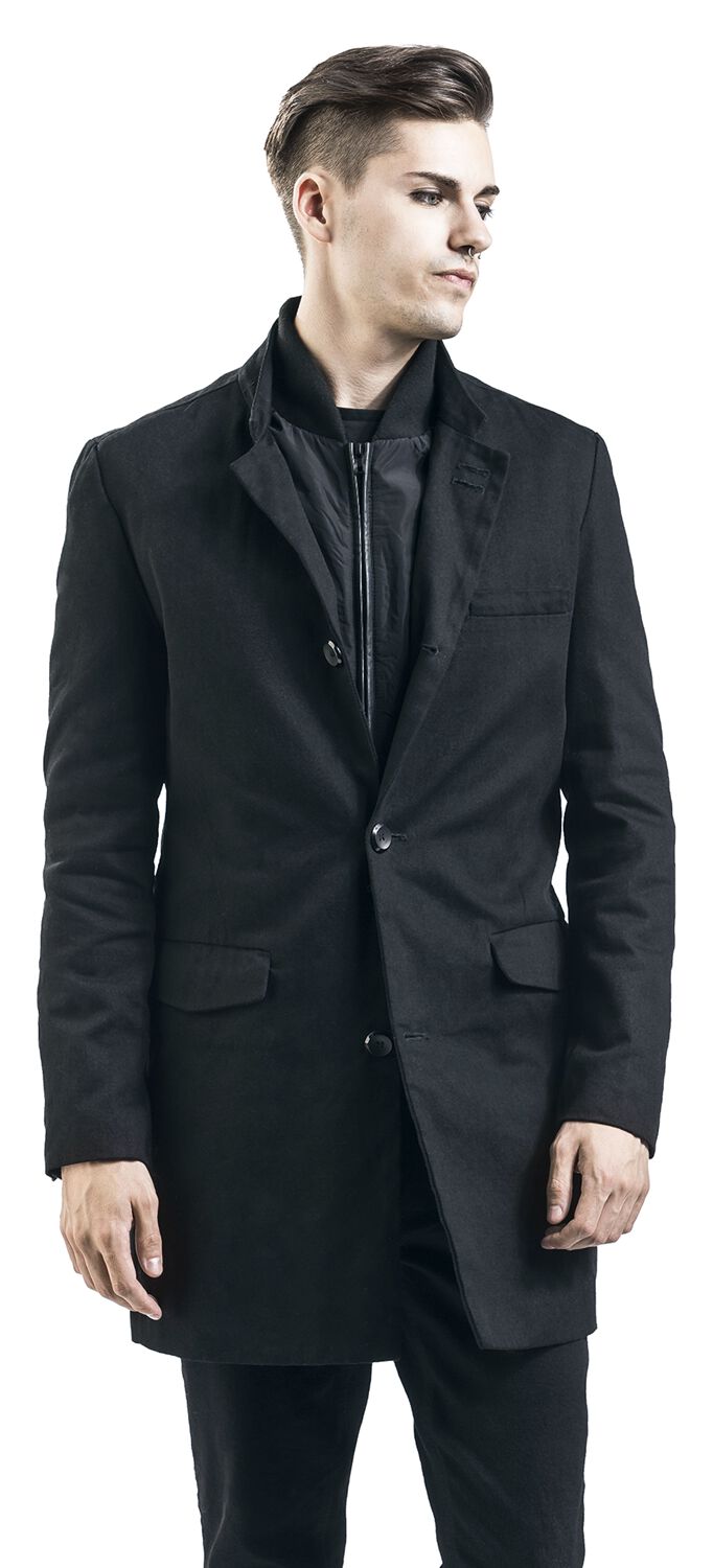 Manteau Boutonné | Black Premium by EMP Manteau court