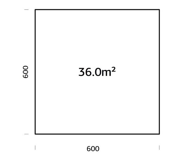 Palmako Fundamentrahmen 6x6 m, inkl. LogFoot