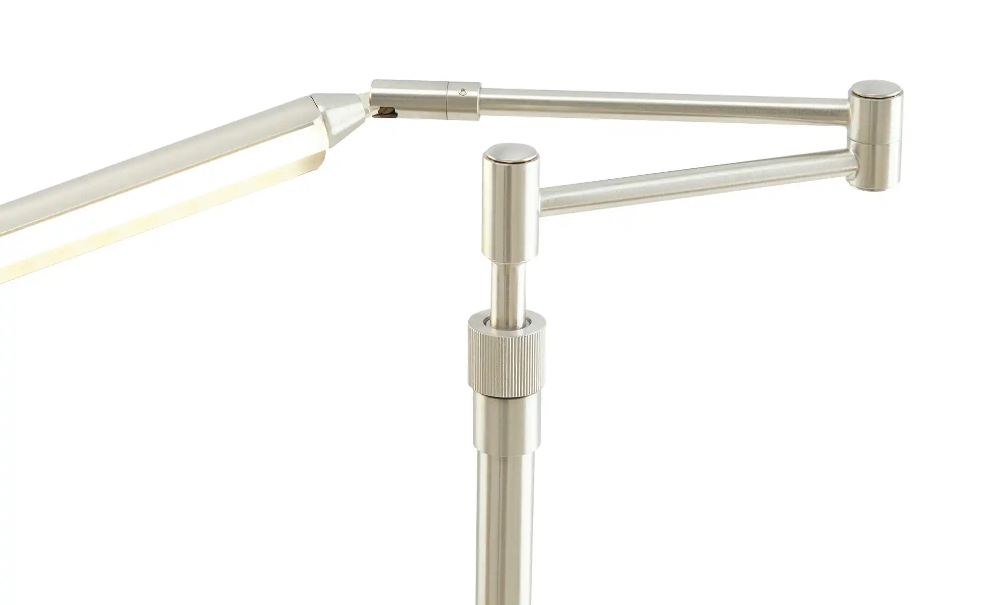 Fischer-Honsel LED-Stehleuchte Nickel matt höhenverstellbar
