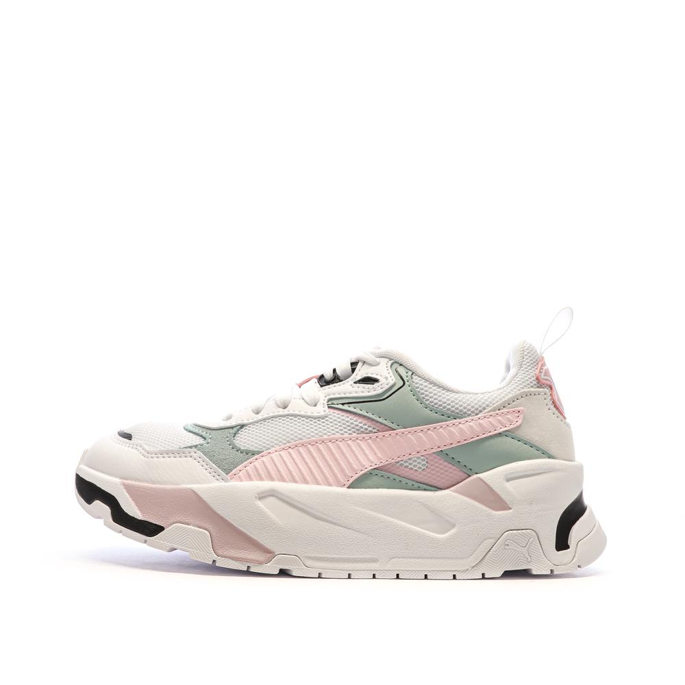 Puma Baskets Blanc/Rose/Vert Homme Puma Trinity