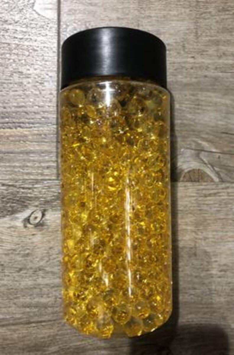 GEL CRYSTAL VASE OCRE 500ML
