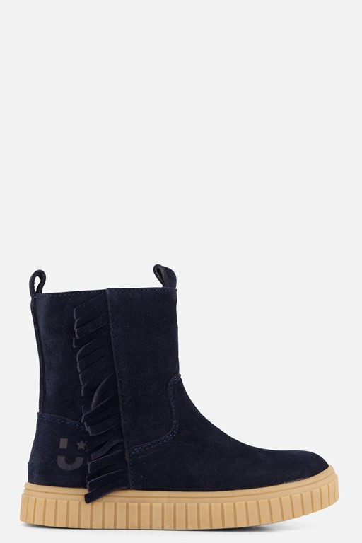 Muyters Enkellaarsjes blauw Suede