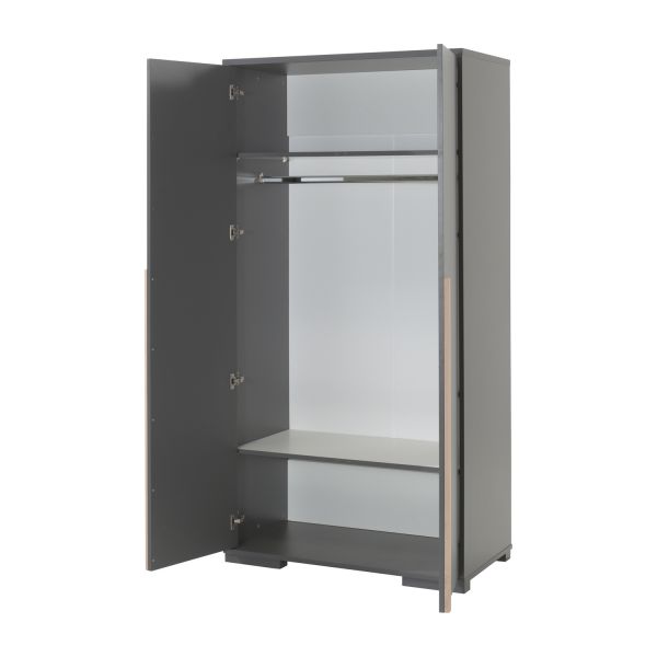 Vipack London Kledingkast Wit 2-Deurs