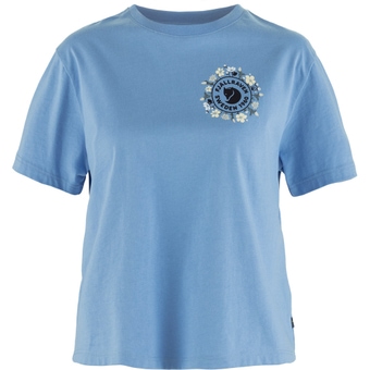 Fjällräven Fjällblomster Logo T-Shirt Ultramarine Damen