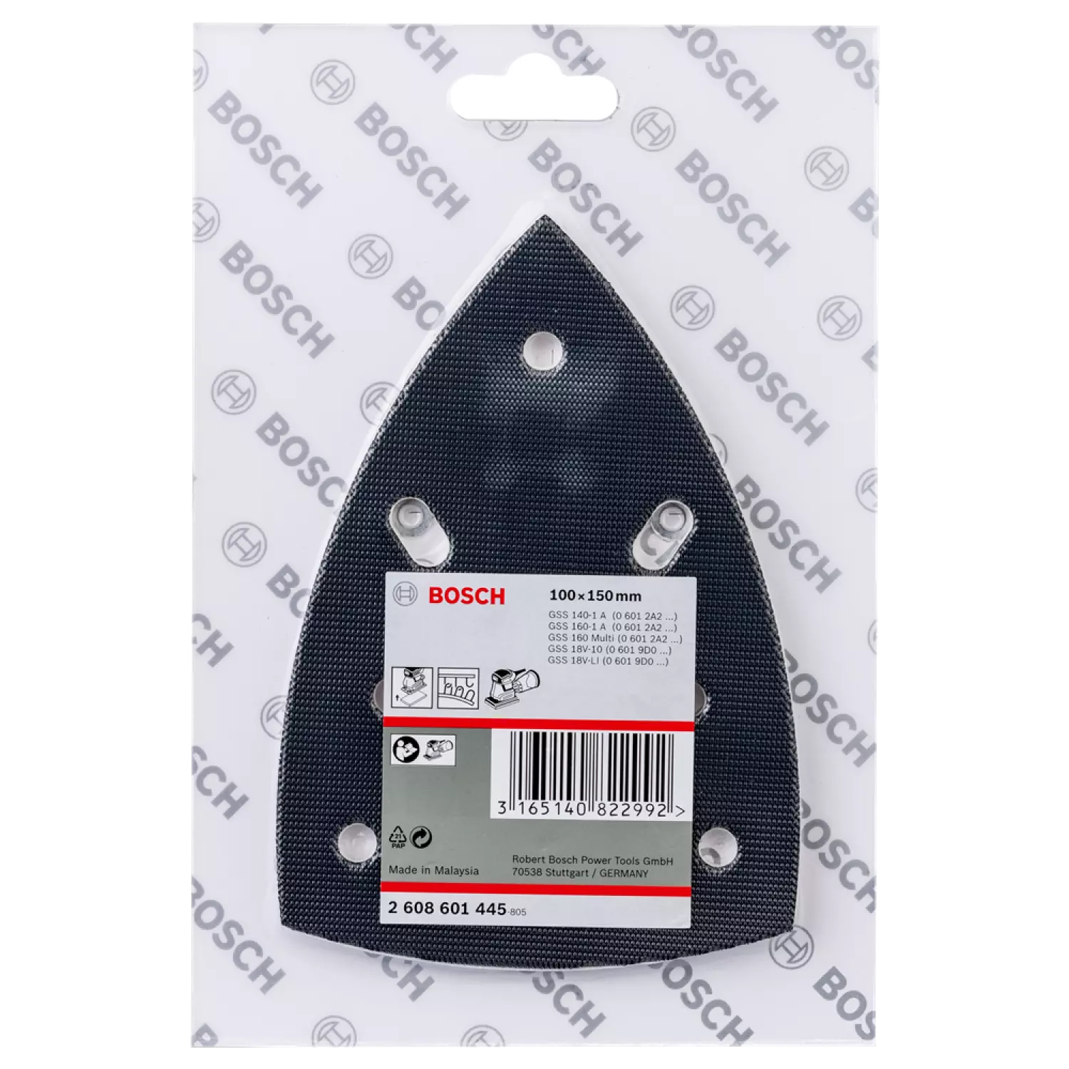 Bosch 2608601445 Schuurplateau voor GSS 18V-10 / GSS 140-1 A / GSS 160 Multi / GSS 160-1 A / GSS Delta 1-A