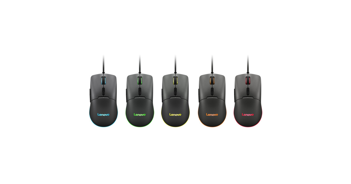 LenovoM210 RGB-gamingmuis  (Zwart, 8000 DPI, RGB)