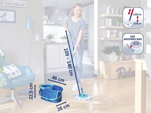 Leifheit CLEAN TWIST Gulvvaskersæt Grøn
