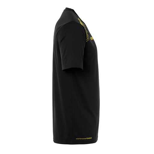 Camiseta de treino Goal em poliéster, preta/lima amarela, Uhlsport