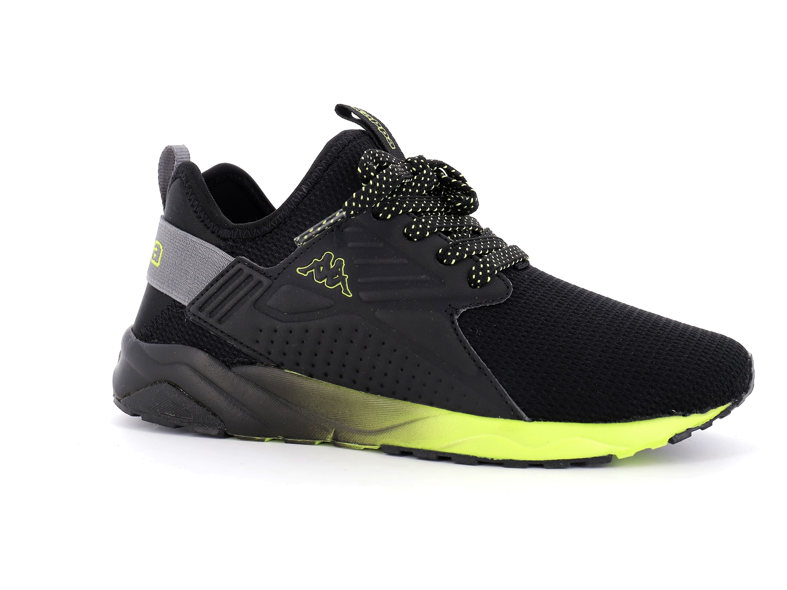 Kappa-35156HW Matières combinées Gris Jaune