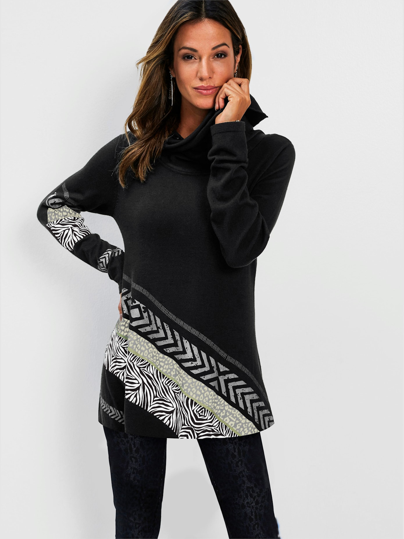 Pull à col roulé 60% viscose