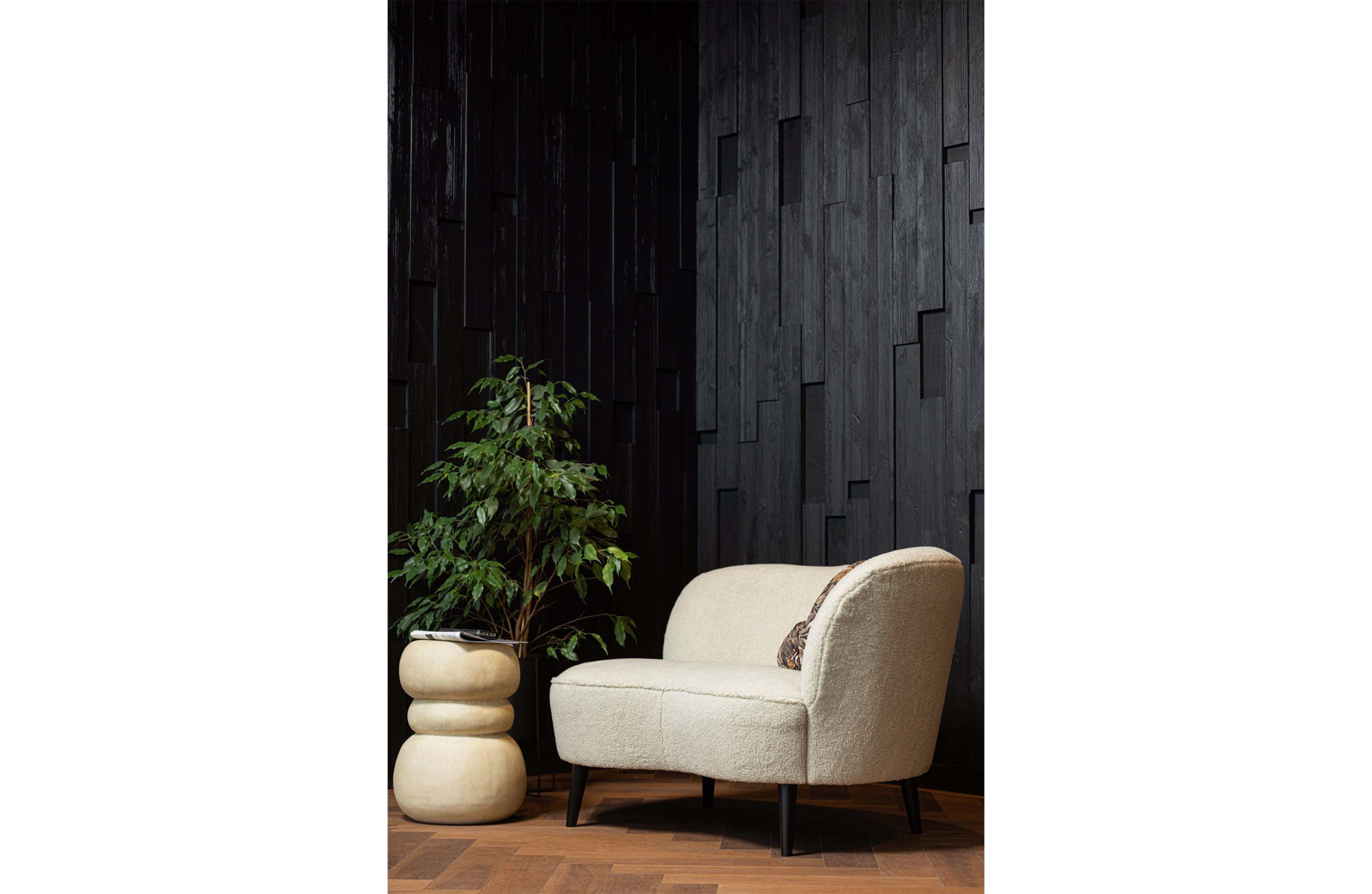 Bijzettafel Yvo betonlook naturel