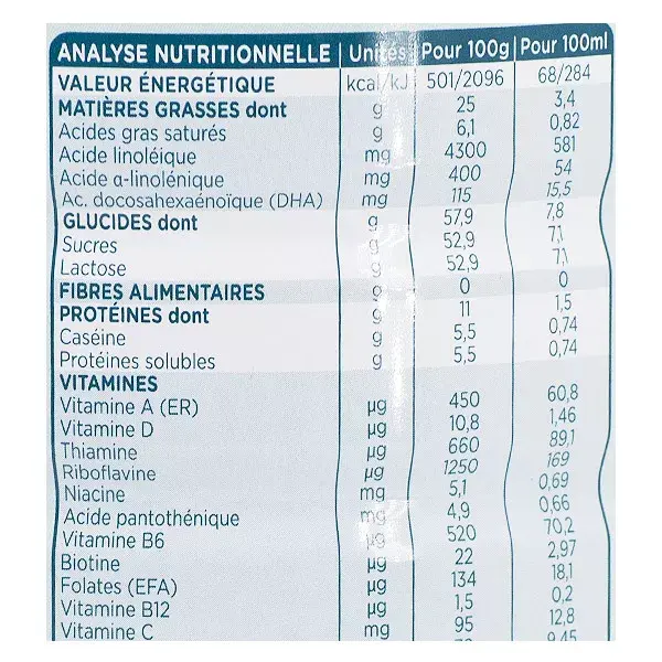 Leite infantil Modalac Precision, 2ª fase, 700g