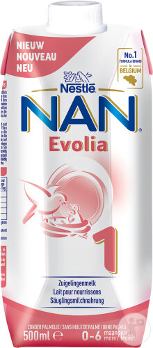 Nestlé Nan Evolia 1 DHA Lait Relais Nourrissons 500ml