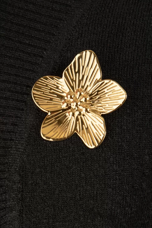 Day&Eve by Go Dutch Label Full Flower broche in goud