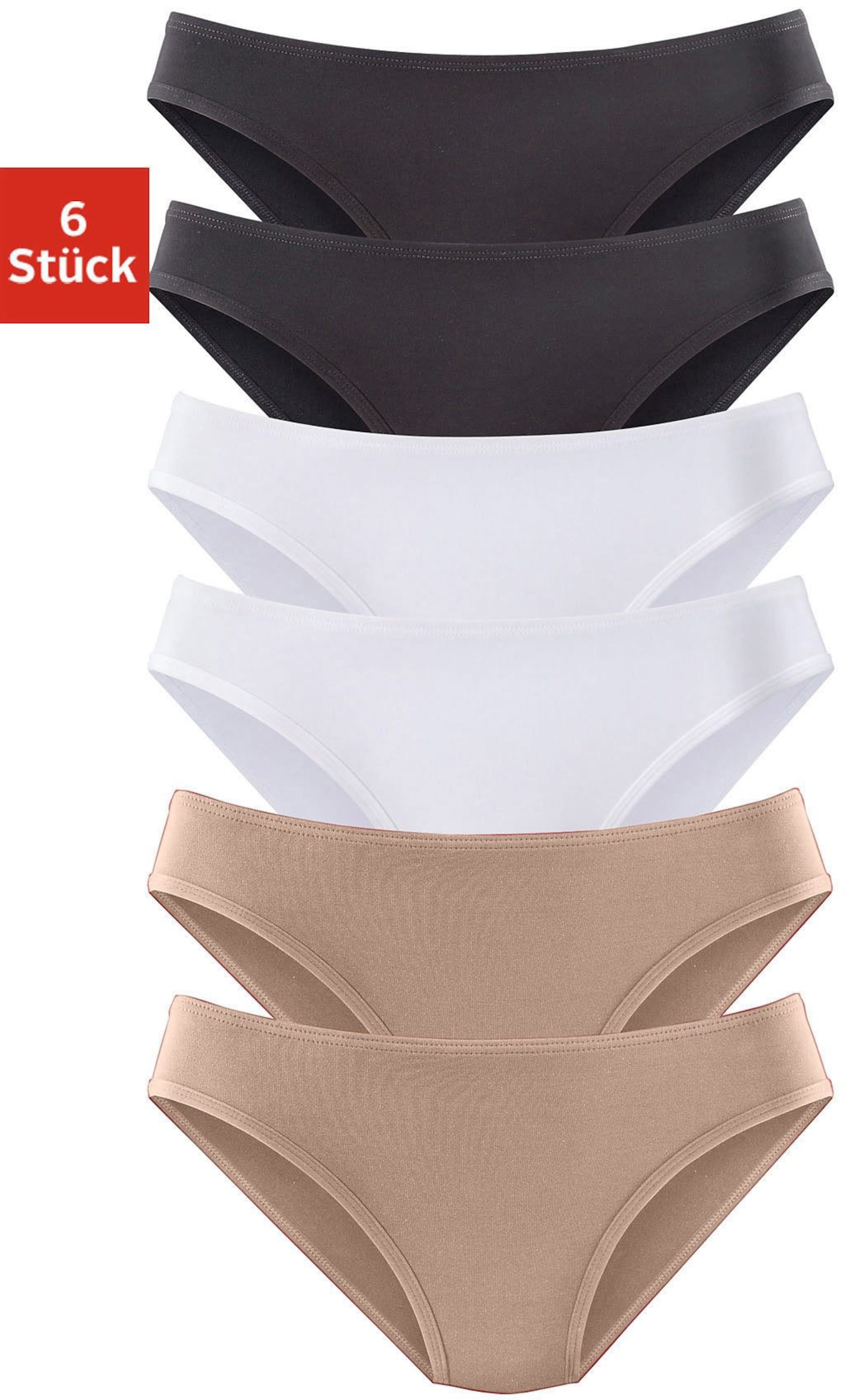 Jazz-Pants Slips in beige, schwarz, weiß