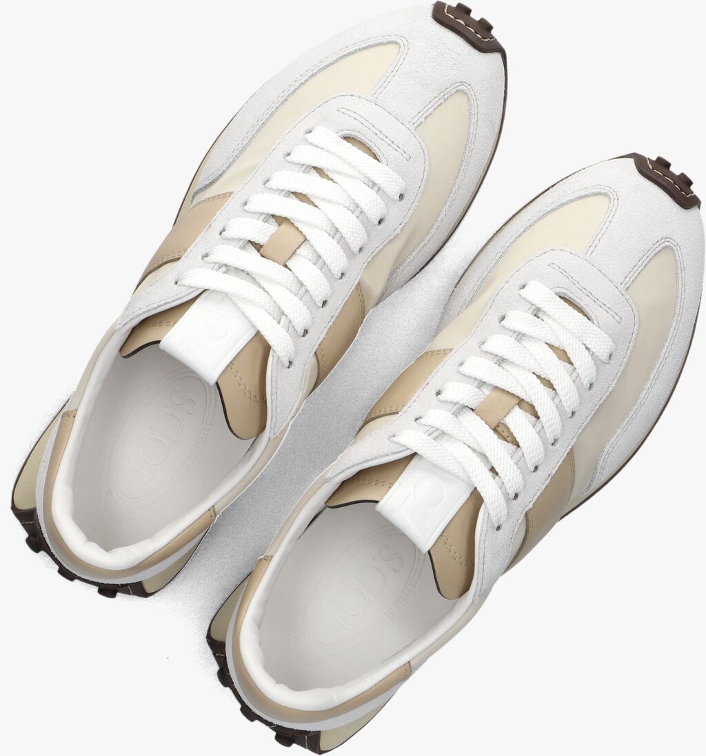 beige tod's lage sneakers sportivo active 26l allacciata band