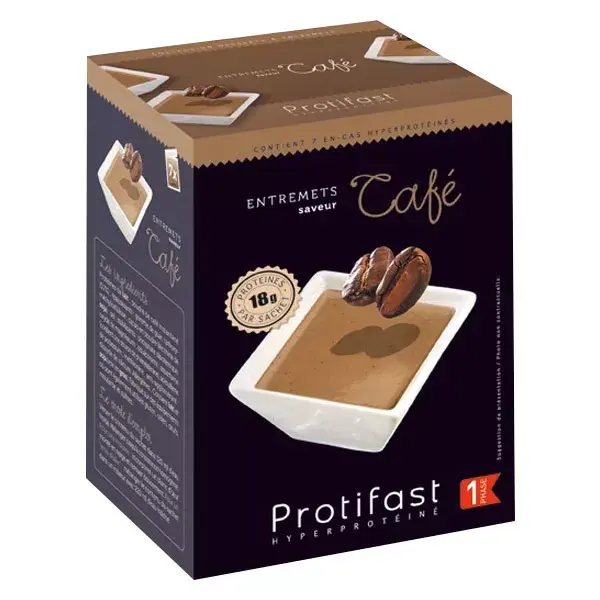 Protifast Sobremesa de Café com Alto Teor de Proteína - 7 sachês