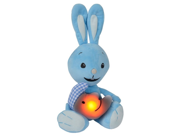 Knuffel konijn met lichtgevende maan
