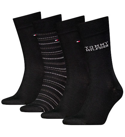 Tommy Hilfiger Gave?ske - Strømper - 4-pak - Sort