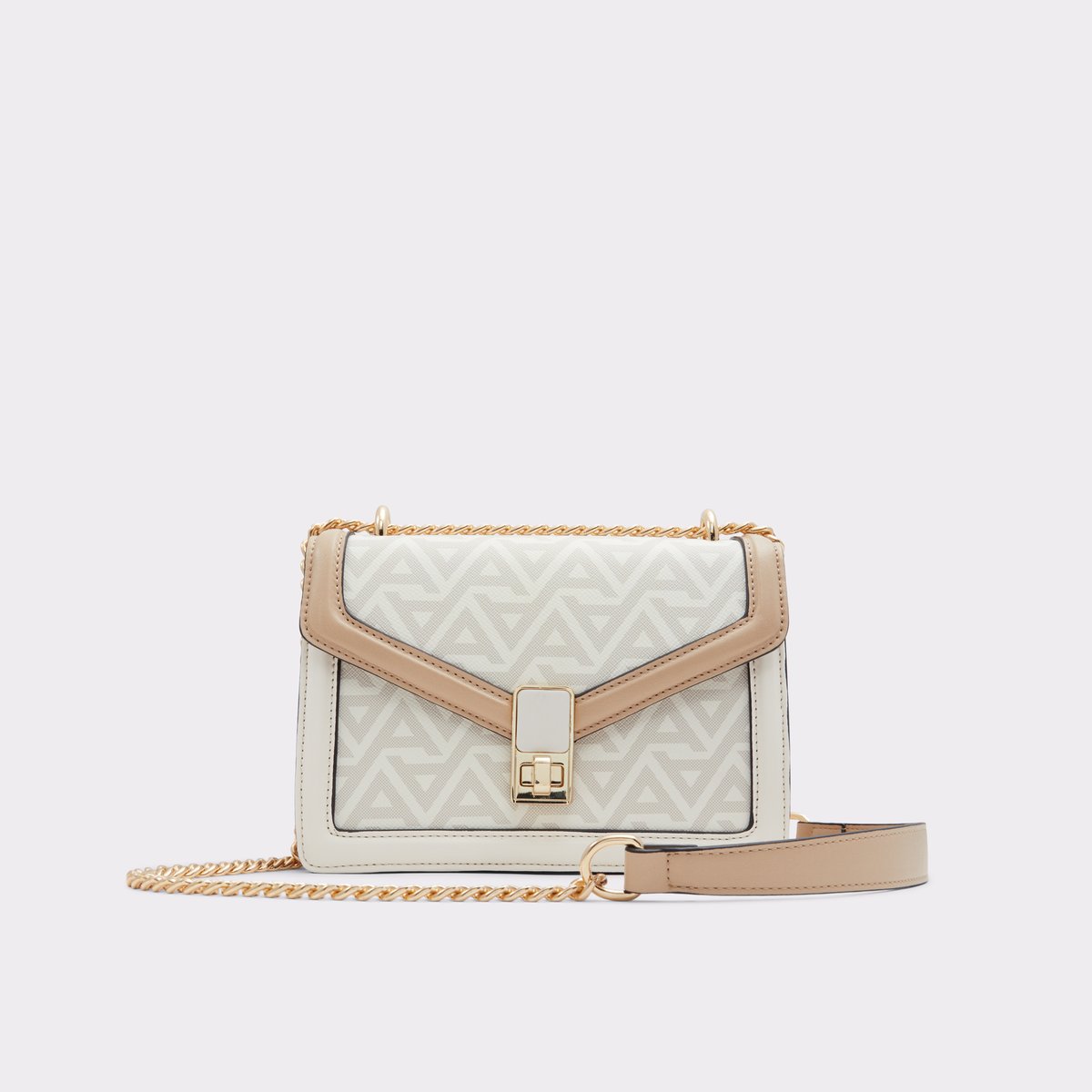 Khale Beige Women Crossbody Bags