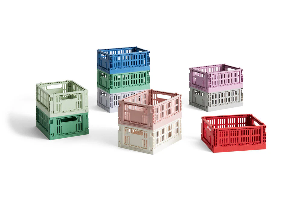 HAY  Colour Crate Mini kasse, 2 stk. - Electric blue