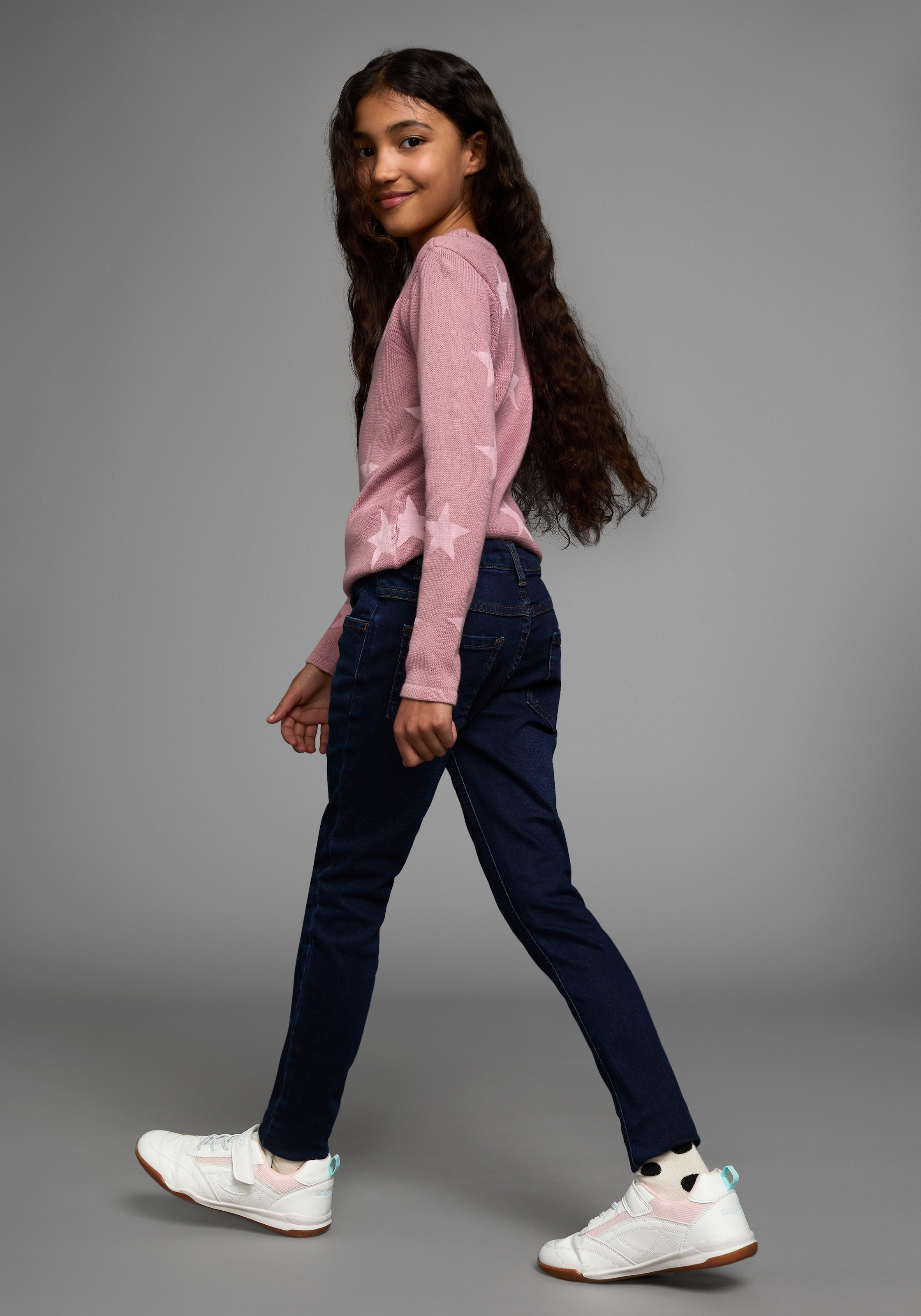 Arizona Jeansjeggings », Stretch-Jeans für Mädchen«, schmale Passform,  elastische Denim-Qualität