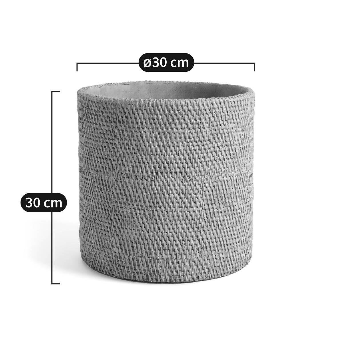 AM.PM<br>Vaso de barro para flores, 30 cm de altura, para uso em locais úmidos