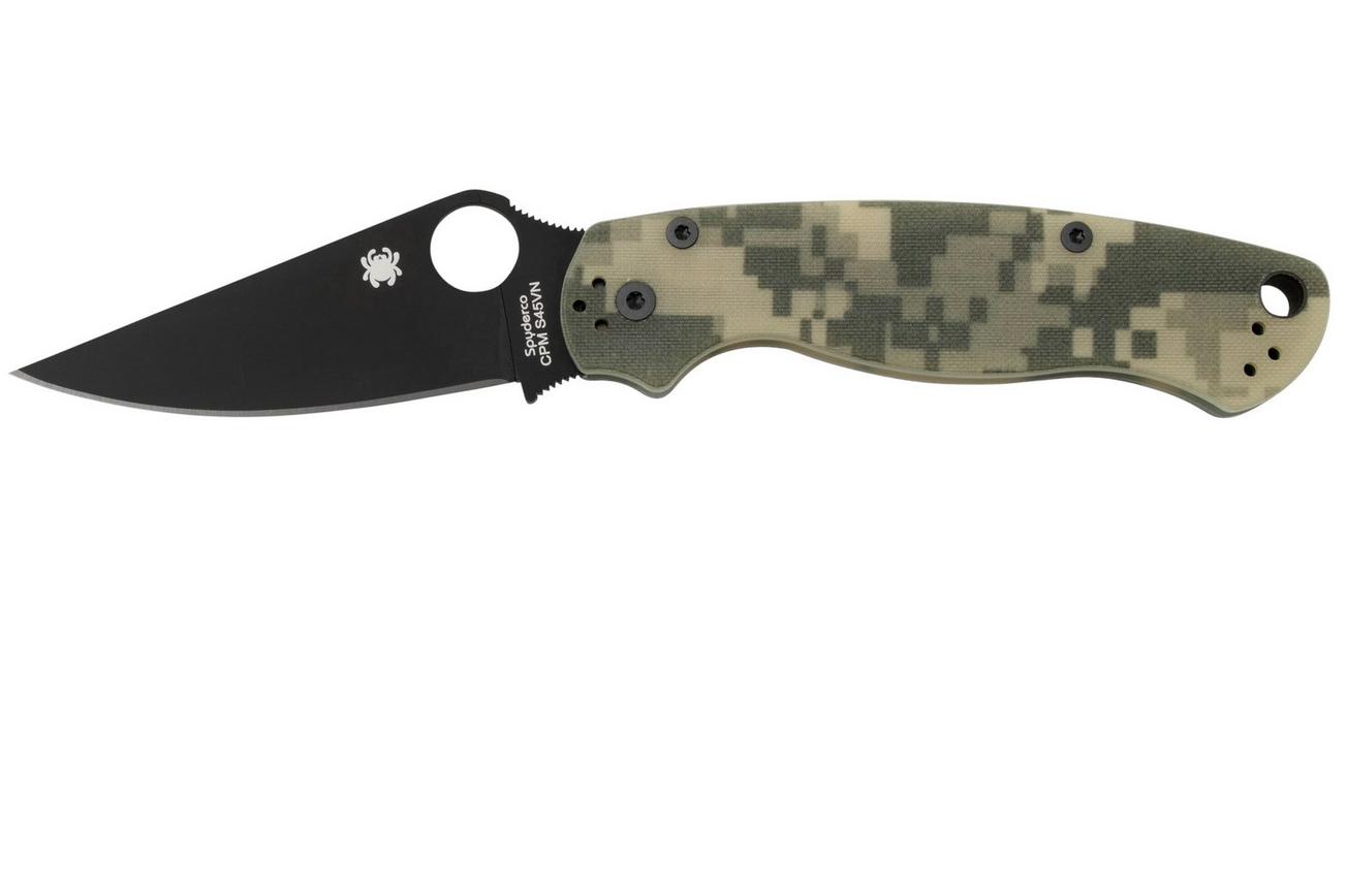 Spyderco Paramilitary 2 Camo Black C81GPCMOBK2 zakmes