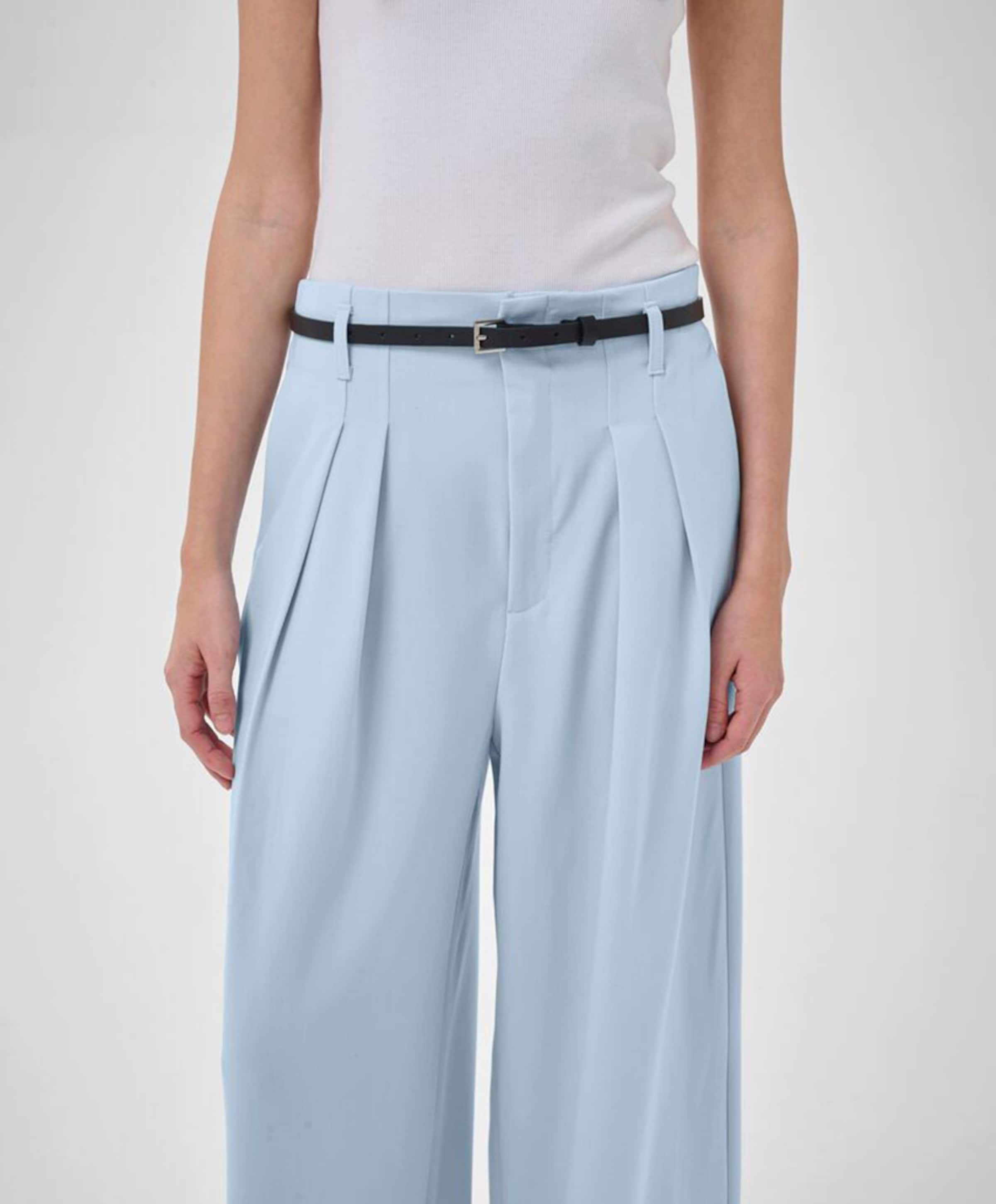 My Essential Wardrobe MWHace Sille High Wide dames broek blauw