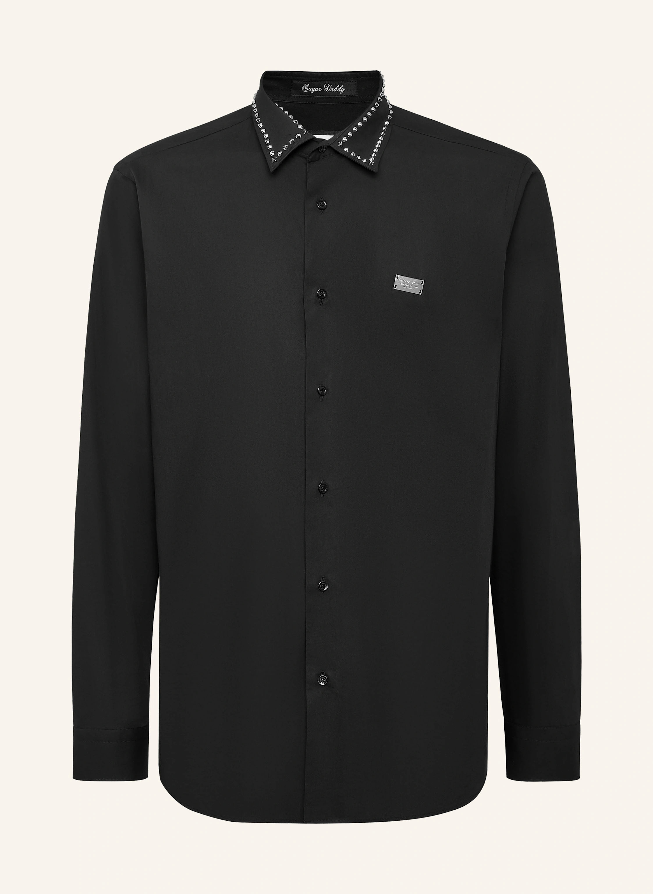 PHILIPP PLEIN Hemd mit Steinenbesatz Slim Fit