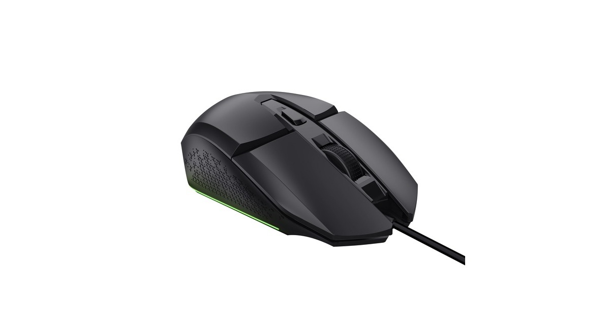 TrustGXT 109 Felox verlichte gaming muis  (Zwart, RGB | 200 - 6400 dpi)