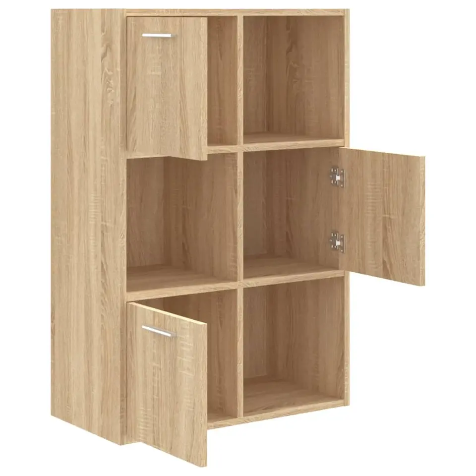 vidaXL - Opbergkast - Bruin - Bewerkt hout