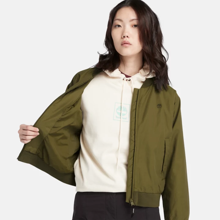 Jaqueta bomber feminina verde