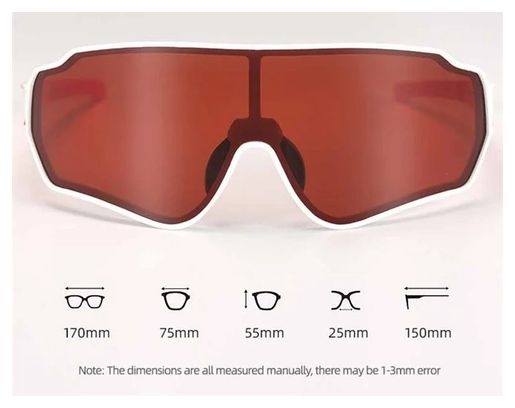 Lunettes de cyclisme photochromiques polarisées  anti-vent - noir