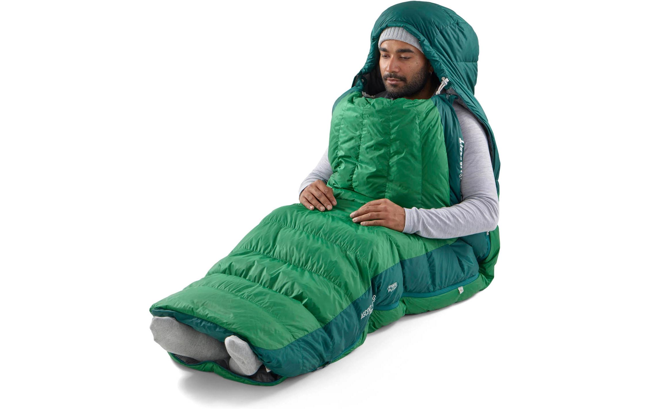 Ascent -1C/30F L Polyester, Grün<br>Mumienschlafsack