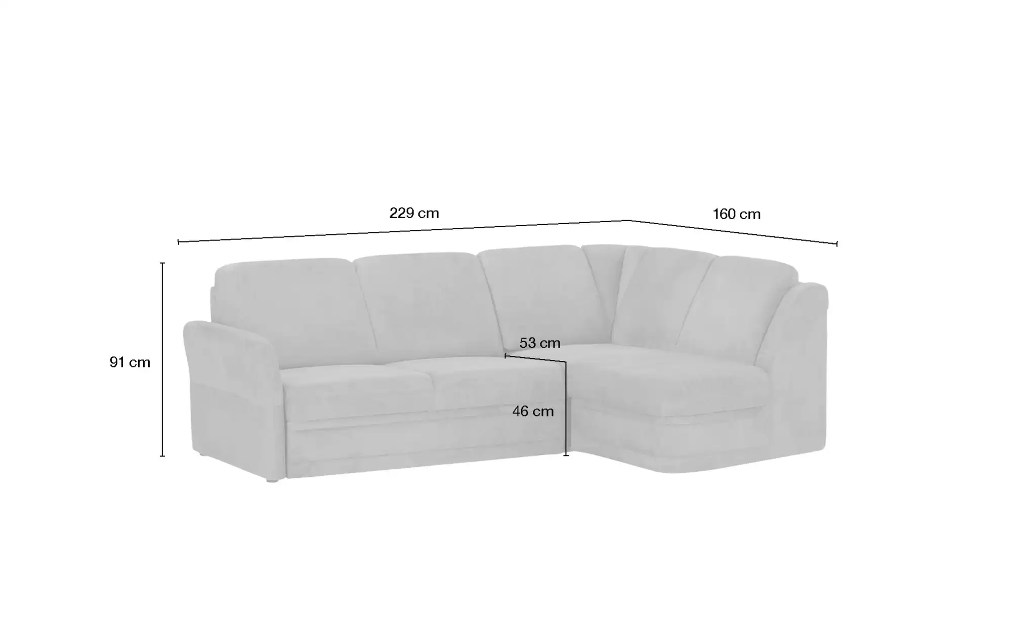 Polstermöbel Oelsa Ecksofa Luna