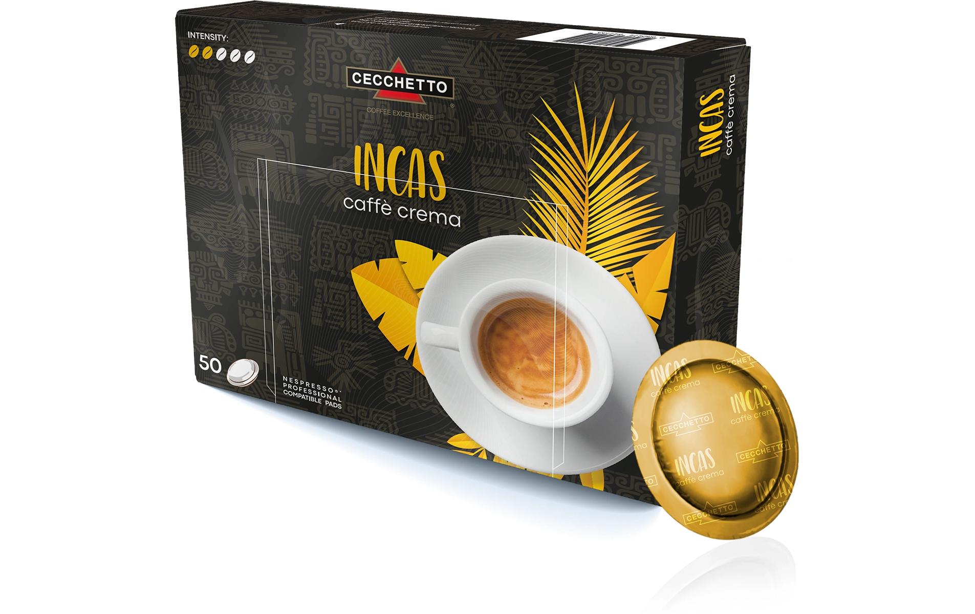Professional Pads Incas Caffè Crema 50 StückOffice Pads für die Verwendung mit Nespresso Pro-Maschinen