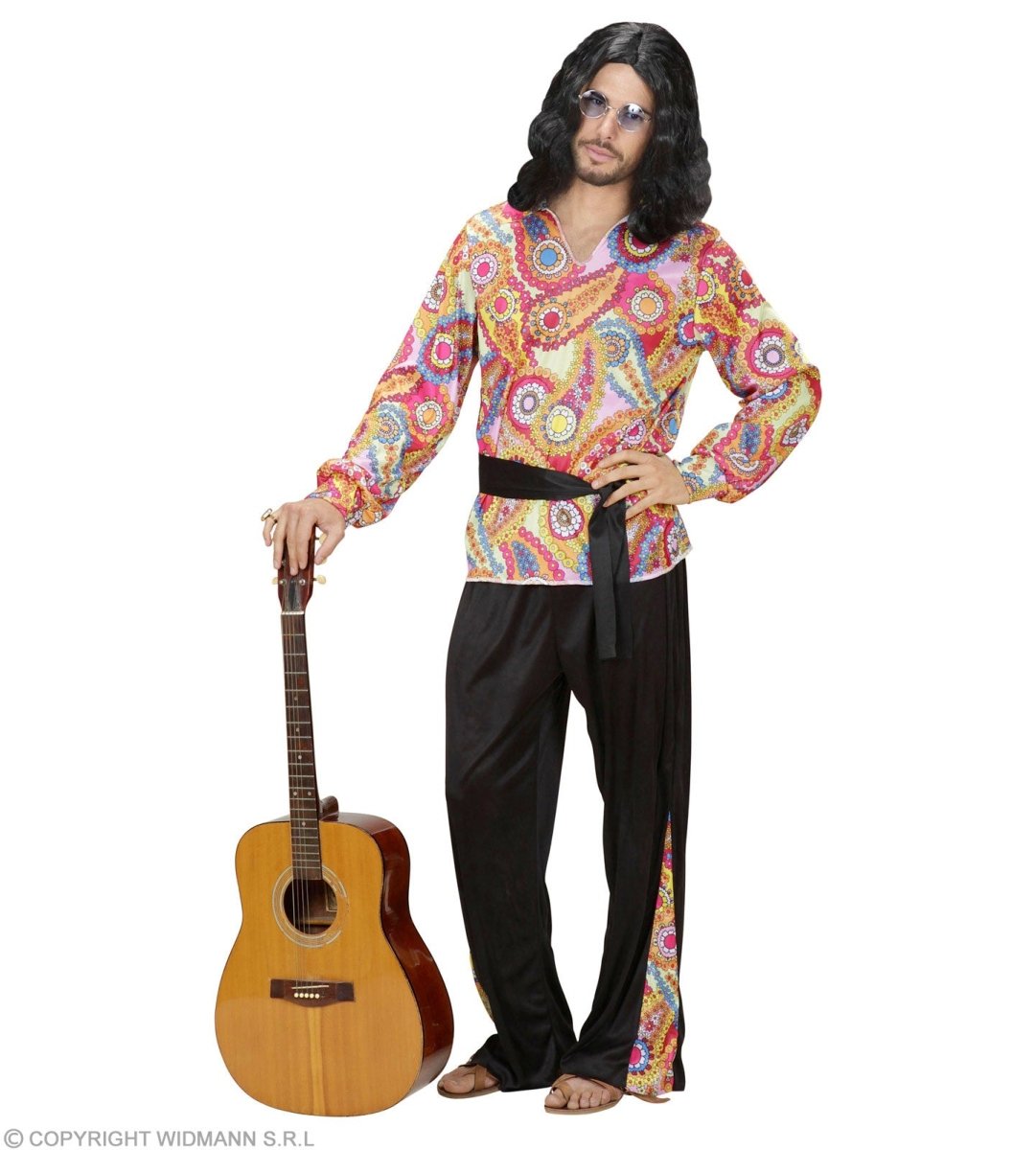 Hippie 60S Kostuum Heren 3 delig