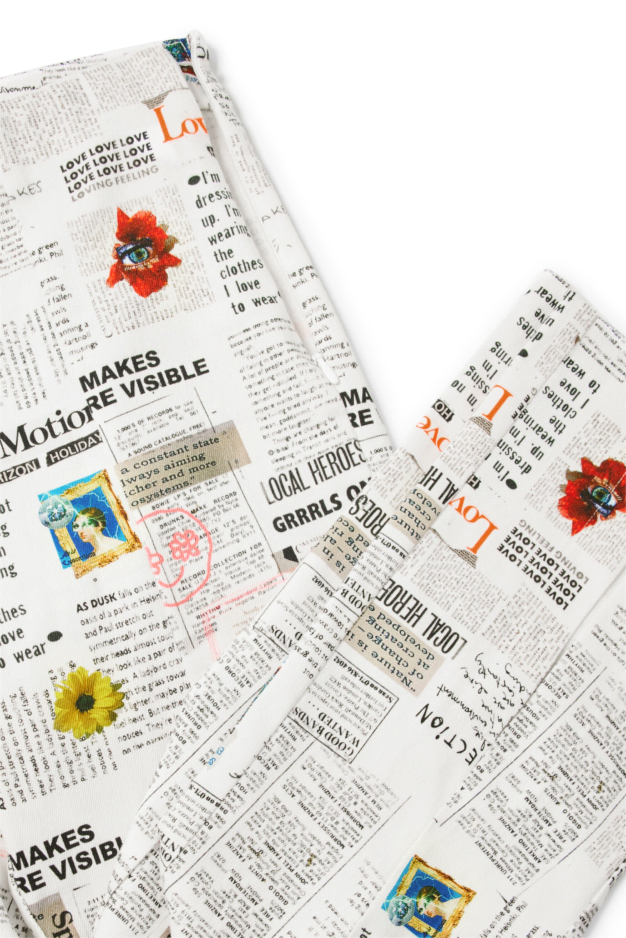 Pantalon ouvertures journal