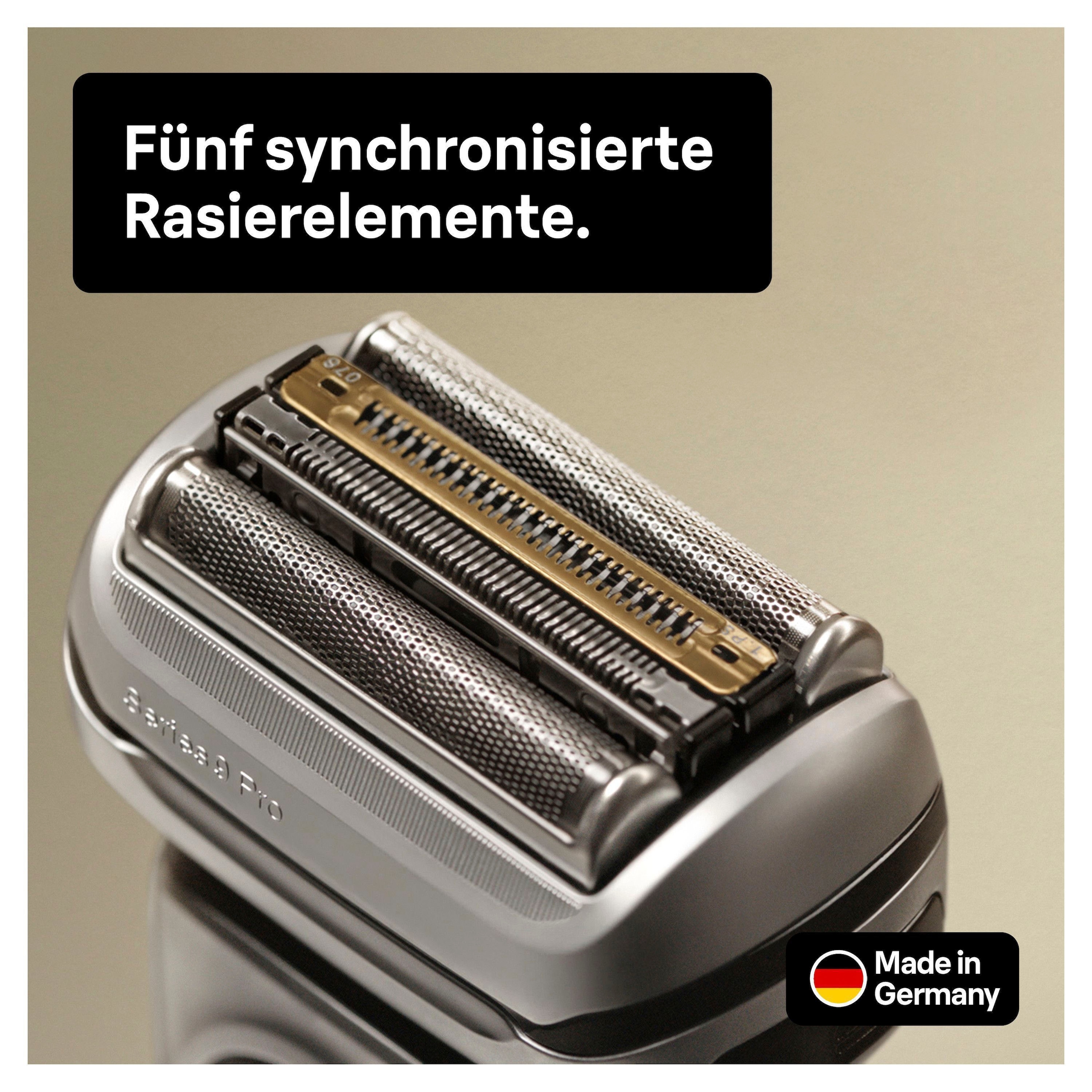 Braun Elektrorasierer »Series 9 Pro 9466cc« 5-Stufen-Reinigungs- und Ladestation 1 Stk. Aufsätze Wet&Dry, 4+1 Scherkopf