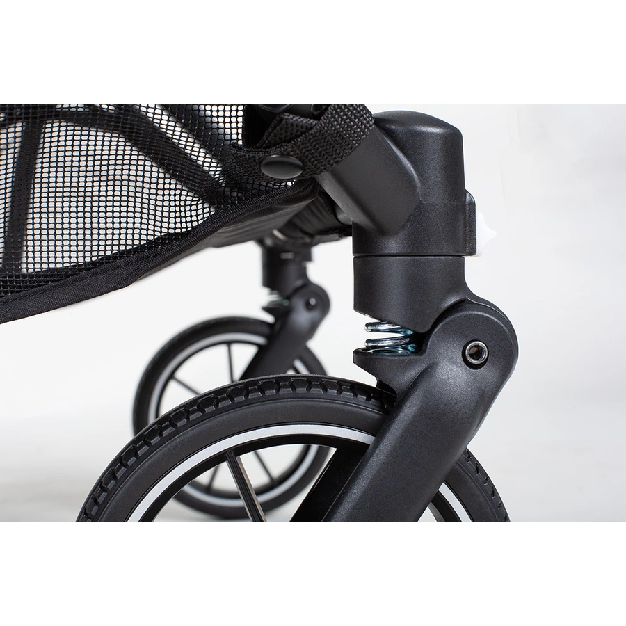 X-lander Geschwisterwagen X-Double Double Black inklusive Wheelblades