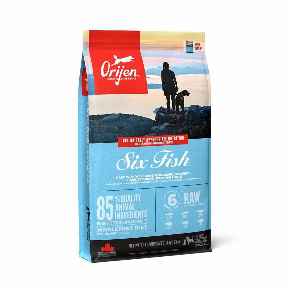 Orijen Six Fish Dog Whole Prey - Hondenvoer - 11.4 Kilogram - vis