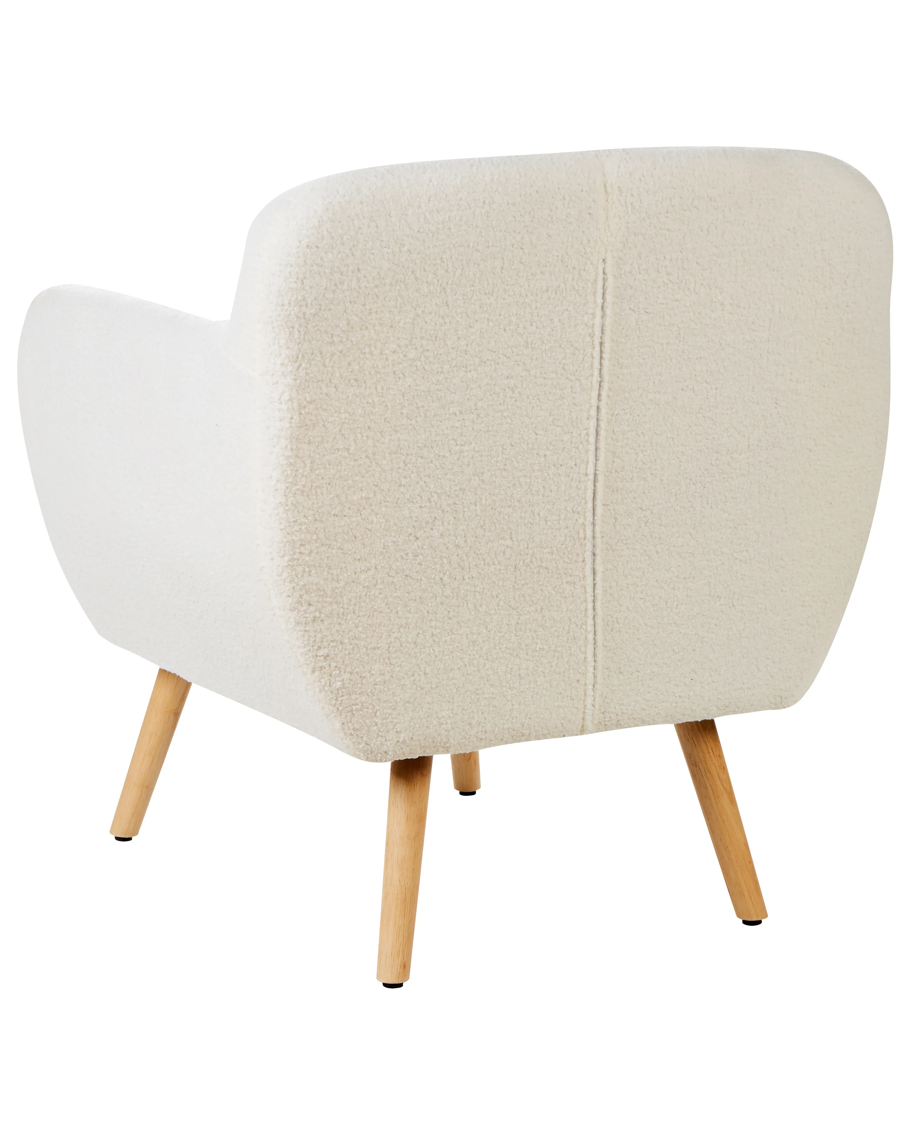 Fauteuil MELBY Bouclé Wit