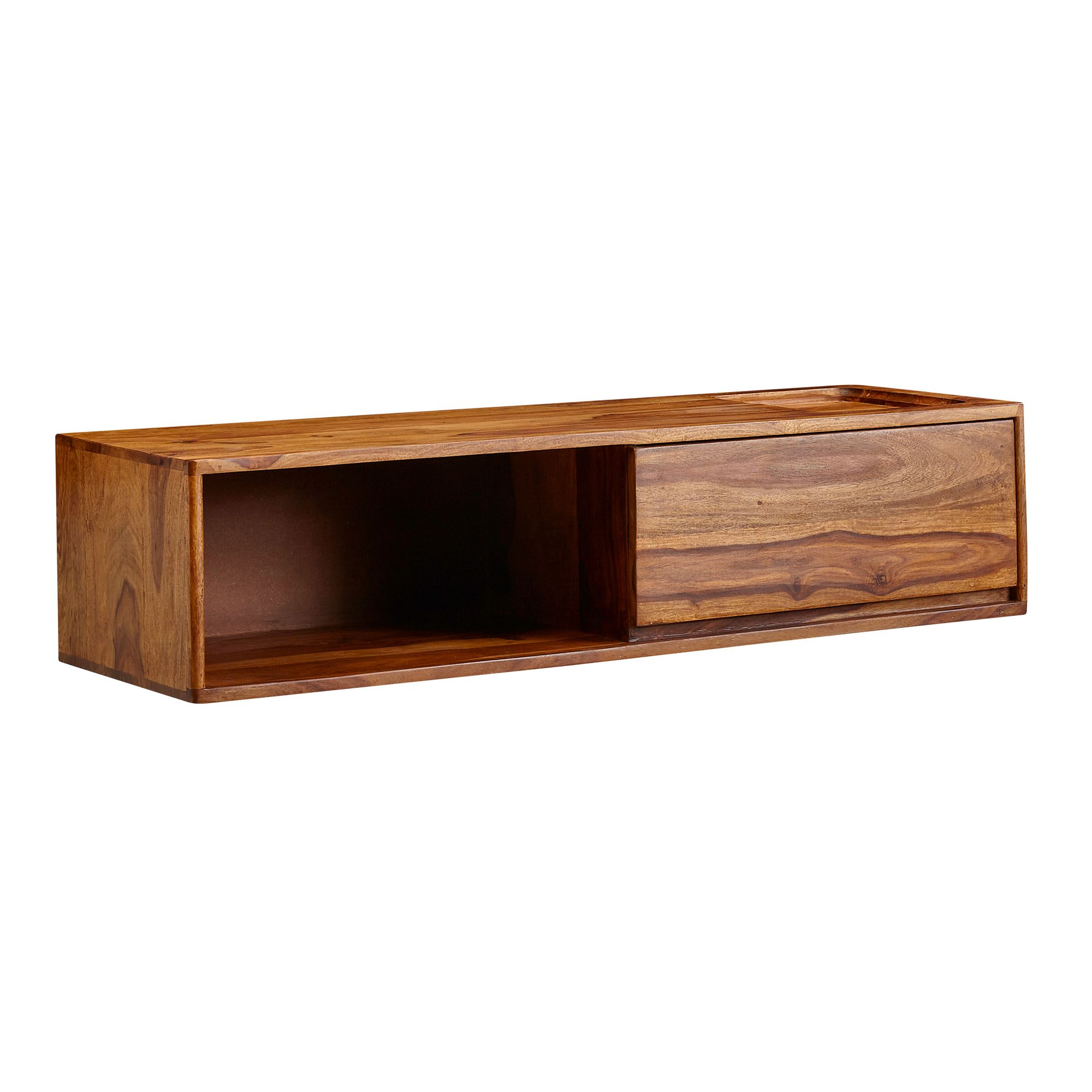 TV Schrank FineBuy Lowboard Hängend 108x25x34 cm Holz Massiv Fernsehkommode