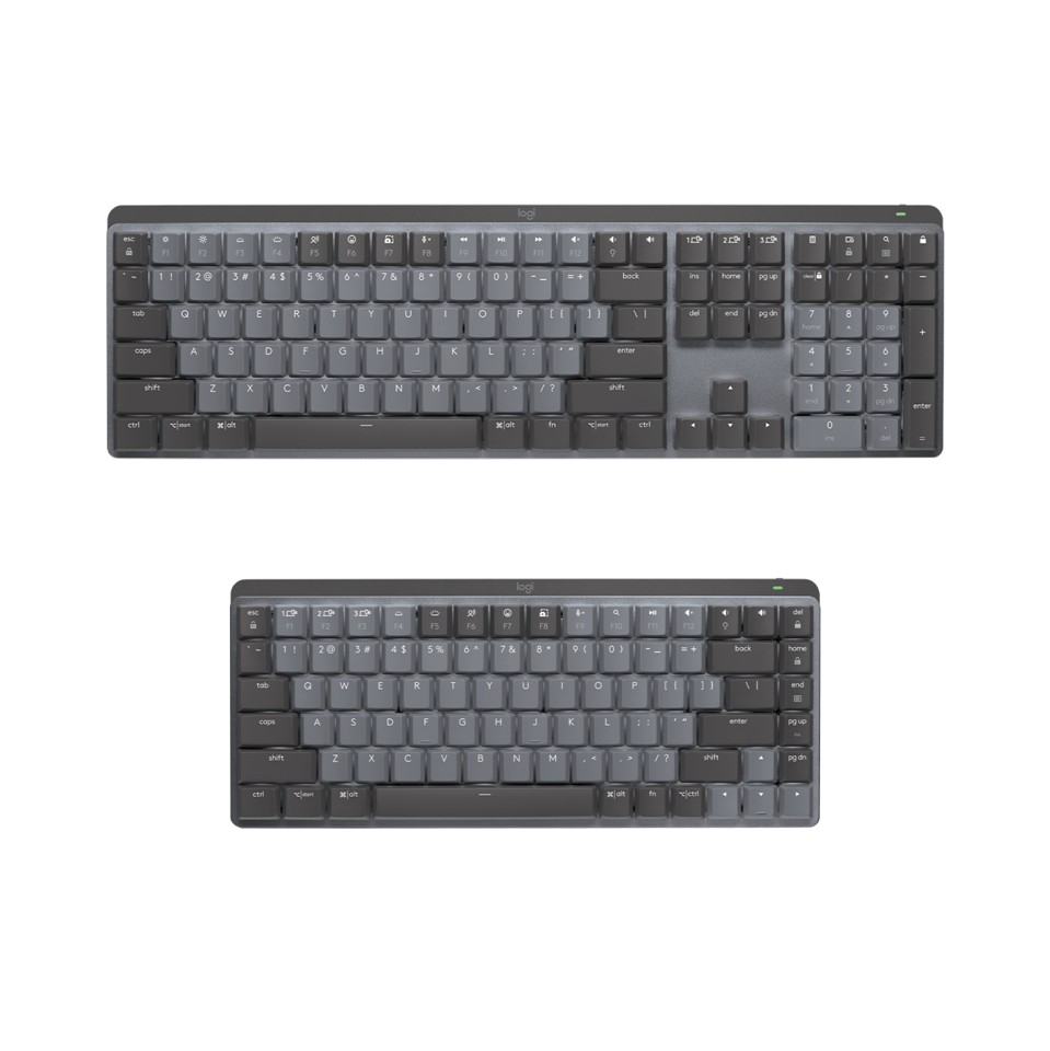 Logitech - MX Compact Mechanical Wireless Illuminated Keyboard - Nordic - Linear Switch