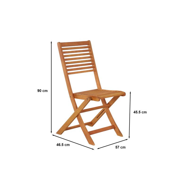 Ensemble repas de jardin sarno 6 places en bois d'eucalyptus fsc 160 cm avec housse de protection