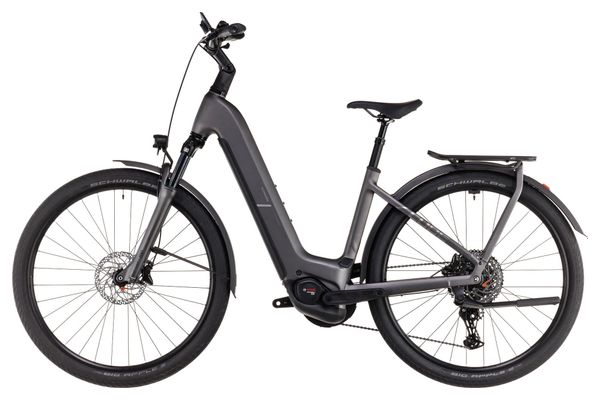 VTC Électrique Cube Kathmandu Hybrid Pro 800 Easy Entry Shimano Cues 11V 800 Wh 700 mm Gris Slab 2025