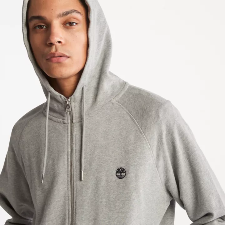 Veste à capuche et envers bouclé Exeter pour homme en gris