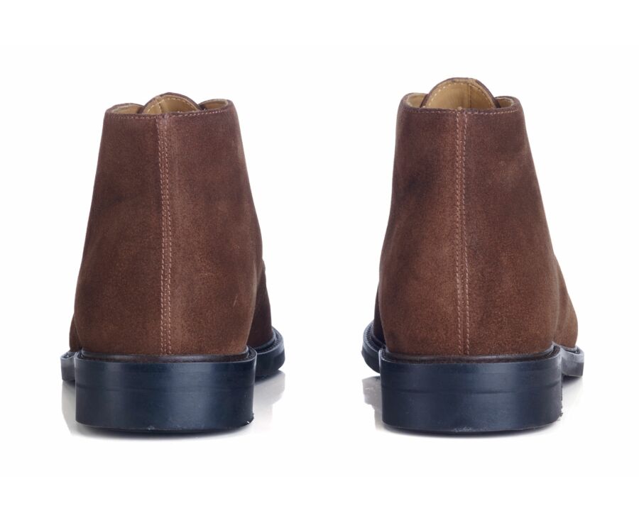 Low boots homme Velours Havane - GREENWICH GOMME CITY II