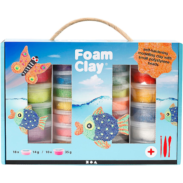 Foam Clay® Gaveeske, ass. farger, 1 sett